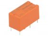 Relay electromagnetic 2-1393217-4, Ucoil 24VDC, 6A, 250VAC, SPST
