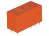 Relay electromagnetic 7-1393243-3, Ucoil 60VDC, 8A, 250VAC, DPDT