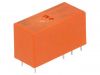 Relay electromagnetic 4-1393243-7, Ucoil 24VDC, 8A, 250VAC, DPDT