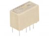 Relay electromagnetic 1-1393788-1, Ucoil 12VDC, 2A, 125VAC, DPDT