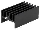 Radiator HS-123-40 for cooling, 16.5x23.3x40mm, aluminum