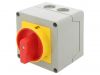 Rotary cam switch 16A, 400VAC, 2 sections, 4 contacts, 2 positions, GX1692P25, access control