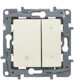 Light switch dimmer, 10A, 250VAC, for built-in, beige, 665214
