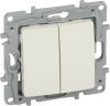 Light switch two-way single, 10A, 250VAC, for built-in, beige, 764602
