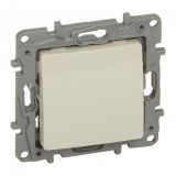 Light switch push-button, 6A, 250VAC, for built-in, beige, 764607