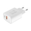 Phone charger, USB and USB Type-C, 30W, white, KM0855, Kruger&Matz - 1