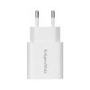 Phone charger, USB and USB Type-C, 30W, white, KM0855, Kruger&Matz - 5