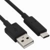 Cable USB-Type C/M to USB-A/M, 1m, black, W1MMC
