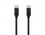 Phone cable USB Type-C to USB Type-C, 1m, black