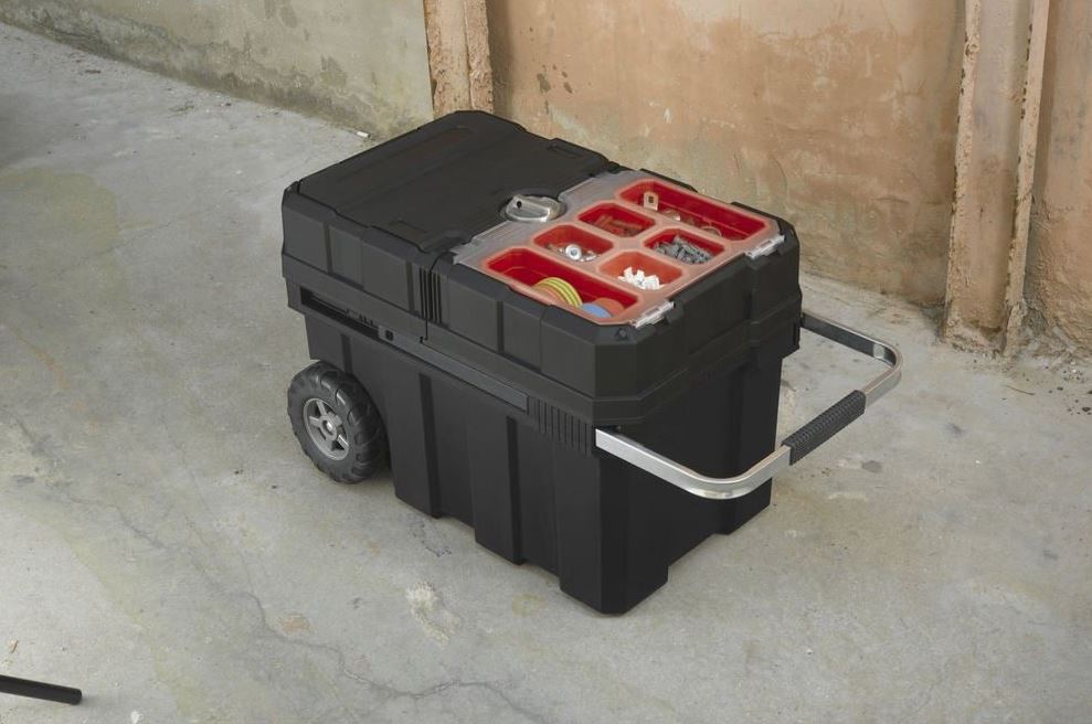 Куфар за инструменти, Master loader, с колела, 616x378x415mm, пластмаса, KETER