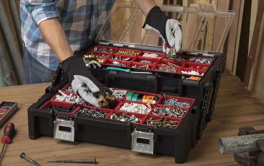 Куфар - органайзер за инструменти с две нива, 572x307x167mm, пластмаса, KETER