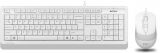 Mouse and keyboard A4TECH, Fstyler F1010, USB, color white