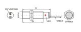 Оптичен датчик ODM18N111L NPN NO+NC M18x78mm маркерен зелен 10-30VDC обхват 20mm месинг - 2 - Викиват Оптичен датчик ODM18N111L NPN NO+NC M18x78mm маркерен зелен 10-30VDC обхват 20mm месинг - 2