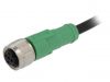 Sensor cable SAC-3P-10,0-PVC/M12FS, 3pins, 10m, M12mm