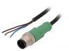 Sensor cable SAC-3P-M12MS/1,5-PVC, 3pins, 1.5m, M12mm