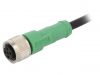 Sensor cable SAC-5P-3,0-PVC/M12FS, 5pins, 3m, M12mm