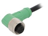 Sensor cable SAC-5P-1,5-PVC/M12FR, 5pins, angled connector, 1.5m, M12mm