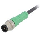 Sensor cable SAC-5P-M12MS/1,5-PUR, 5pins, straight connector, 1.5m, M12mm