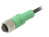 Sensor cable SAC-5P-3,0-PUR/M12FS, 5pins, straight connector, 3m, M12mm