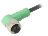 Sensor cable SAC-5P-3,0-PUR/M12FR, 5pins, angled connector, 3m, M12mm