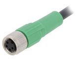 Sensor cable SAC-4P-3,0-PUR/M8FS, 4pins, straight connector, 3m, M8mm