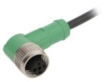 Sensor cable SAC-3P-1,5-PUR/M12FR, 3pins, angled connector, 1.5m, M12mm