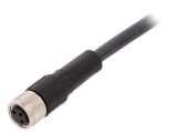 Sensor cable AB-C3-10,0PUR-M8FS, 3pins, straight connector, 10m, M8mm