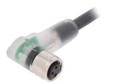 Sensor cable AB-C3-10,0PUR-M8FA-2L, 3pins, angled connector, 10m, M8mm