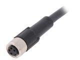 Sensor cable AB-C4-2,0PUR-M8FS, 4pins, straight connector, 2m, M8mm