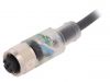 Sensor cable AB-C4-2,0PUR-M12FS-2L, 4pins, 2m, M12mm