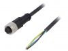 Sensor cable AB-C5-2,0PUR-M12FS, 5pins, straight connector, 2m, M12mm