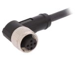 Sensor cable AB-C5-10,0PUR-M12FA, 5pins, angled connector, 10m, M12mm