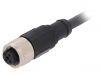 Sensor cable AB-C4-2,0PUR-M12FS-SH, 4pins, 2m, M12mm