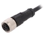 Sensor cable AB-C4-2,0PVC-M12FS, 4pins, straight connector, 2m, M12mm