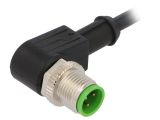 Sensor cable 7000-12101-6140500, 4pins, angled connector, 5m, M12mm