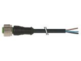 Sensor cable 7000-12221-6340500, 4pins, straight connector, 5m, M12mm
