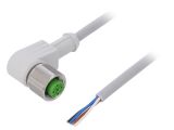 Sensor cable 7014-12341-2140500, 4pins, angled connector, 5m, M12mm