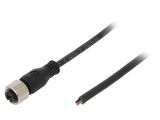 Sensor cable SAIL-M12BG-4-5.0U, 4pins, straight connector, 5m, M12mm