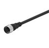 Sensor cable CIA2-5, 4 pins, 2 cables, straight connector, 5m, M12mm