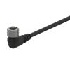 Кабел за датчик CLA2-2, 4 пина, 2 кабела, ъглов конектор, 2m, M12mm