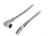 Sensor cable CLDH4-2, 4pins, angled connector, 2m, M12mm