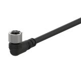 Sensor cable CLDH4-2, 4pins, angled connector, 2m, M12mm