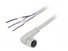 Sensor cable CLDH4-3, 4pins, angled connector, 3m, M12mm