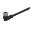 Sensor cable CLDH4-5, 4pins, angled connector, 5m, M12mm