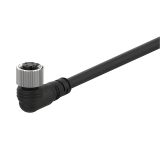 Sensor cable CLDH4-5, 4pins, angled connector, 5m, M12mm