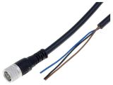 Sensor cable RKMV 3-06/2M, 3pins, straight connector, 2m, M8mm