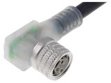 Sensor cable RKMWV/LED A 3-224/5M, 3pins, angled connector, 5m, M8mm