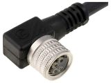 Sensor cable RKMWV 4-225/5M, 4pins, angled connector, 5m, M8mm