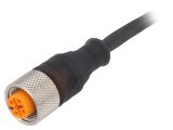 Sensor cable RKT 4-225/2M, 4pins, straight connector, 2m, M12mm