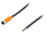 Sensor cable RKTS 8-299/2M, 8pins, straight connector, 2m, M12mm